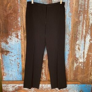 Jones New York Black Striped Dress Pant